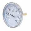 Thermomètre bimétallique Ø100 mm plongeur axial - Doigt de Gant LG 100 mm - L-Pocket 93 mm