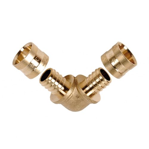 Coude 90° laiton à glissement SERTIgliss