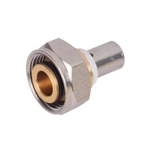 Ecrou tournant nickelé Eurocône à sertir SERTIpress