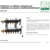 Collecteur Caleffi Hydronic 1'' - matériau de synthèse - prééquipé pour plancher Chauffant réversible