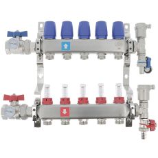 Collecteur Distrinox 1'' prééquipé pour plancher chauffant