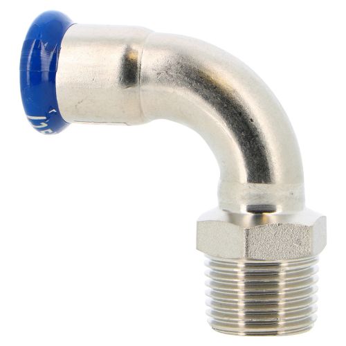 Coude 90° conique femelle-mâle acier inox à sertir SERTIsteel