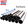 Tube acier Carbone électrozingué SERTIsteel en barre - Longueur 6 mètres